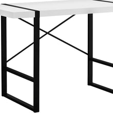 Load image into Gallery viewer, 49" White and Black Computer Desk
