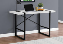 Load image into Gallery viewer, 49" White and Black Computer Desk

