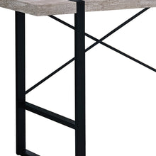 Load image into Gallery viewer, 49" Taupe and Black Computer Desk
