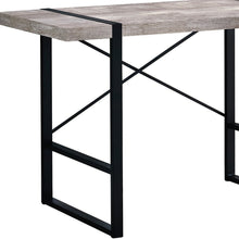 Load image into Gallery viewer, 49" Taupe and Black Computer Desk
