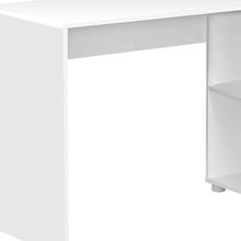 Load image into Gallery viewer, 46" White L Shape Computer Desk With Two Drawers
