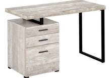 Load image into Gallery viewer, 47" Brown and Black Computer Desk With Three Drawers
