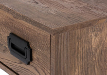 Load image into Gallery viewer, 47" Brown and Black Computer Desk With Two Drawers
