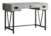 Load image into Gallery viewer, 47" Brown and Black Computer Desk With Two Drawers
