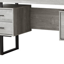 Load image into Gallery viewer, 60" Brown and Black With Three Drawers
