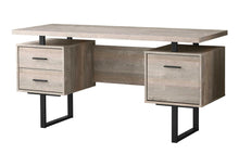 Load image into Gallery viewer, 60" Brown and Black With Three Drawers
