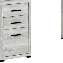 Load image into Gallery viewer, 60" Gray L Shape Computer Desk With Three Drawers
