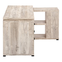 Load image into Gallery viewer, 60" Taupe L Shape Computer Desk With Three Drawers
