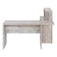 Load image into Gallery viewer, 63" Taupe L Shape Computer Desk With Eight Drawers
