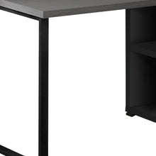 Load image into Gallery viewer, 47" White and Silver L Shape Computer Desk With Three Drawers
