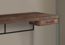 Load image into Gallery viewer, 48" Brown and Clear Computer Desk
