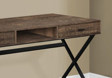 Load image into Gallery viewer, 47" White and Silver Computer Desk With Two Drawers
