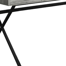 Load image into Gallery viewer, 47" White and Silver Computer Desk With Two Drawers
