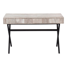 Load image into Gallery viewer, 47" White and Silver Computer Desk With Two Drawers
