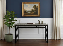 Load image into Gallery viewer, 47" Gray and Black Computer Desk
