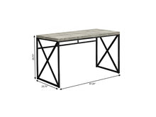 Load image into Gallery viewer, 47" Gray and Black Computer Desk
