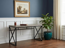 Load image into Gallery viewer, 47" Taupe and Black Computer Desk
