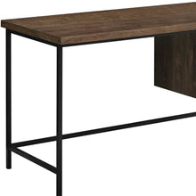 Load image into Gallery viewer, 55" Brown and Black Computer Desk With Three Drawers
