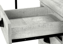 Load image into Gallery viewer, 55" Gray and Black Computer Desk With Three Drawers
