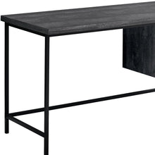 Load image into Gallery viewer, 55" Gray and Black Computer Desk With Three Drawers
