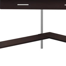 Load image into Gallery viewer, 42" Taupe and Silver Corner Computer Desk
