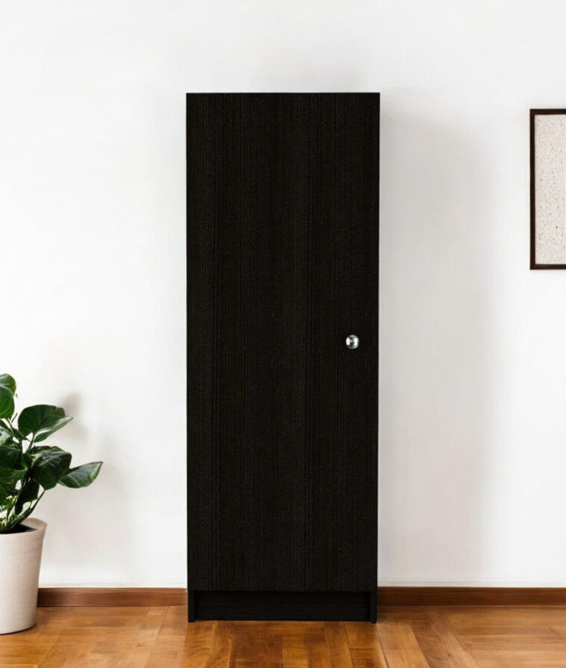47" Wood Pantry Or Storage Closet - Black
