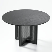 Load image into Gallery viewer, 52" Solid Wood Rounded Bar Table - Black
