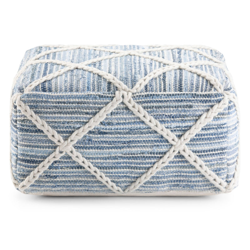 Cowan - Handcrafted Square Pouf