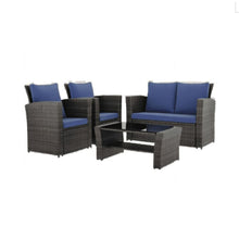 Load image into Gallery viewer, Modern Patio Set With Table And Cushions
