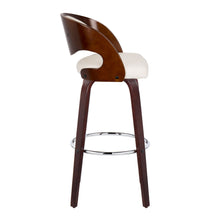 Load image into Gallery viewer, Pino - Mid Century Modern Fixed Height Barstool With Swivel &amp; Round Footrest (Set of 2)
