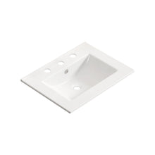 Load image into Gallery viewer, Vessel Sink With 3 Holes, Oval Design For Bathroom - Milk White
