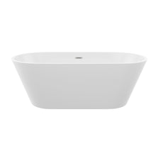 Load image into Gallery viewer, Gloss Freestanding Bathtub With Drain, Stand Alone Soaking Tub
