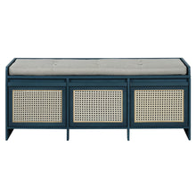 Load image into Gallery viewer, Entryway Shoe Bench With Drawers &amp; Button Tufted Cushion
