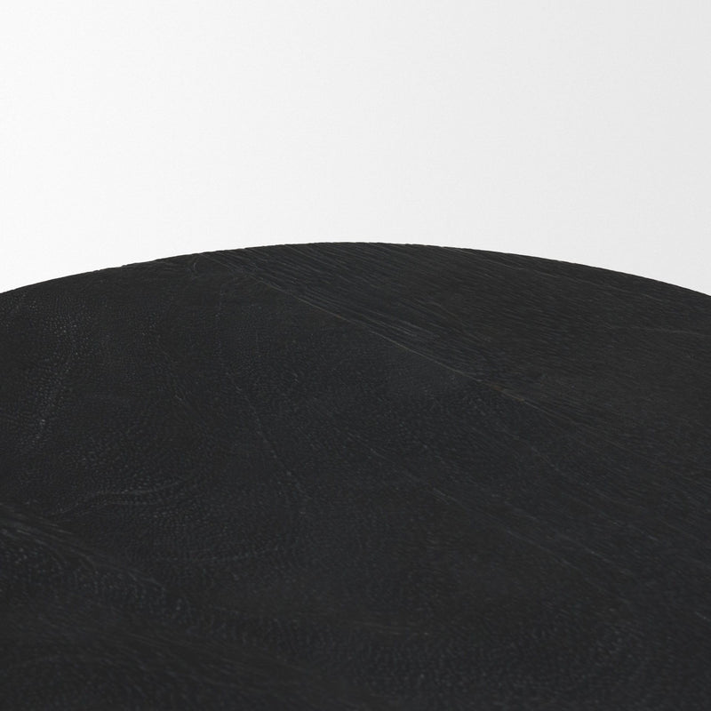 Round End Table (729078) - Black