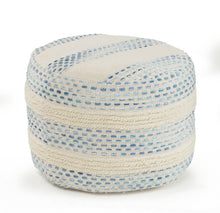 Load image into Gallery viewer, Cotton Blend Ottoman - Blue
