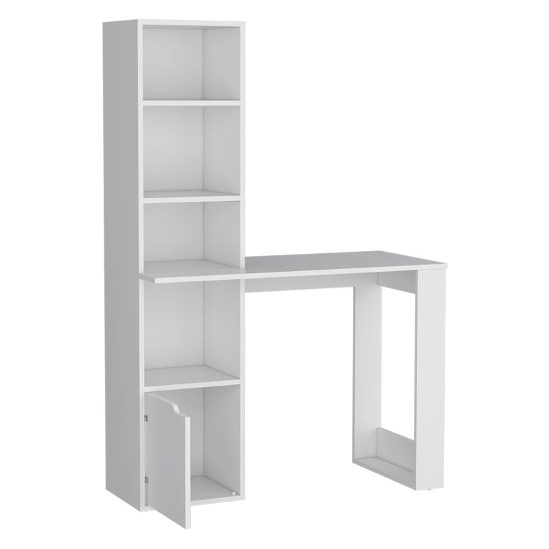 H-Shape Computer Desk - White