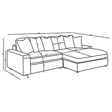 Load image into Gallery viewer, Upton - Reversible Sectional Sofa With Oversized Chaise - Sand
