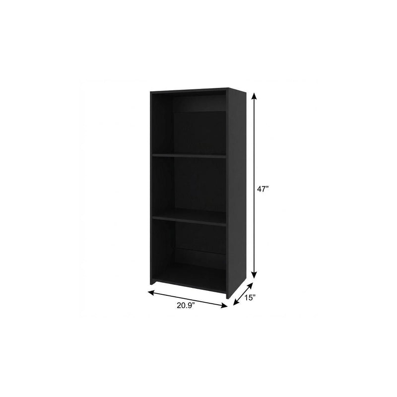 Three Tier Bookcase (737974) - Black