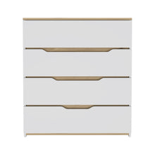 Load image into Gallery viewer, Four Drawer Standard Chest - Brown And White
