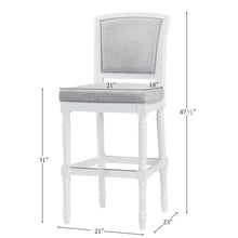 Load image into Gallery viewer, Stool With Upholstered Seat And Back
