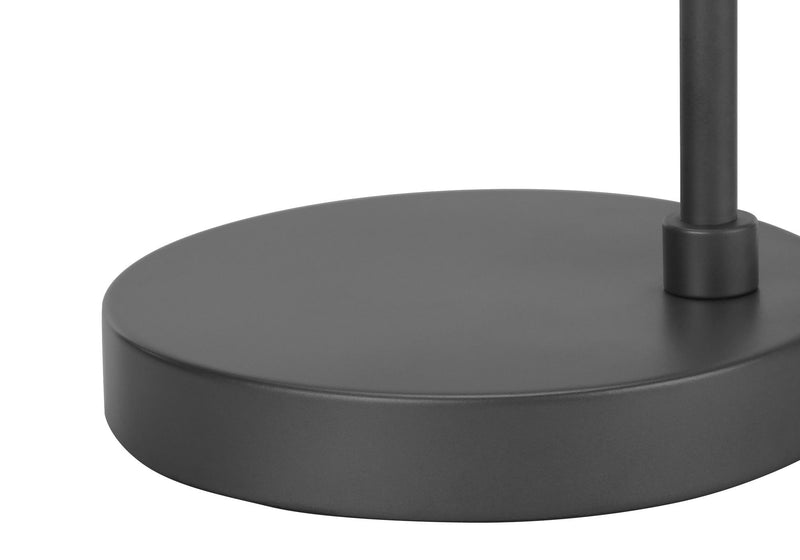 Metal Round USB Table Lamp With Gray Cylinder Shade - Gray