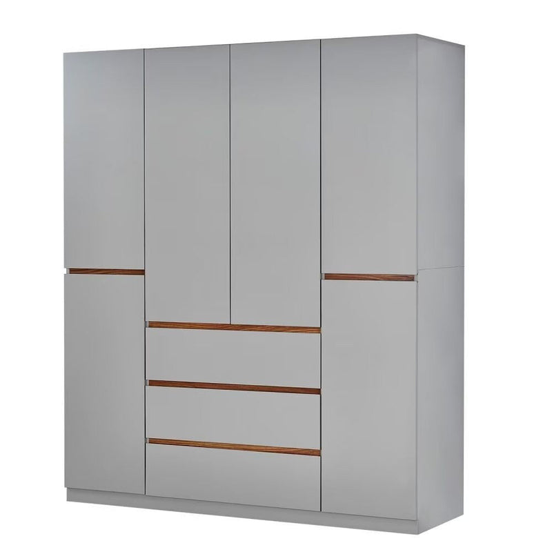 75" Six Door Three Drawer Combo Dresser - White