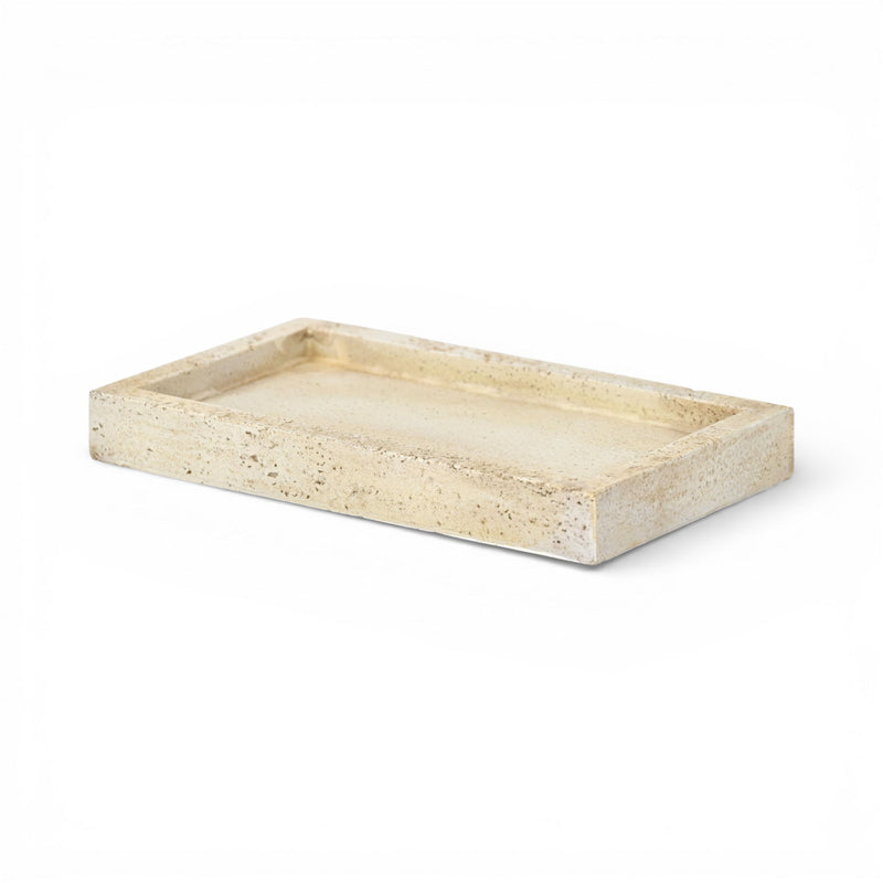 Resin Handmade Trinket Tray - Beige