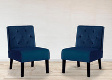 Load image into Gallery viewer, Reese - Living Room Armless Button Tufted Pattern Accent Chair (Set of 2)
