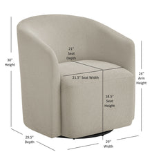 Load image into Gallery viewer, Ardena - Modern Swivel Barrel Chair
