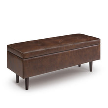Load image into Gallery viewer, Shay - Large Square Coffee Table Storage Ottoman Mid-Century Style
