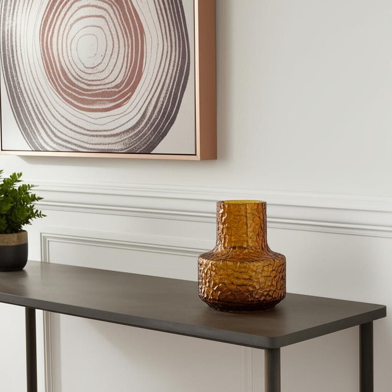 Faceted Table Vase (608317) - Amber