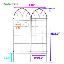 Load image into Gallery viewer, Metal Garden Trellis Rustproof Trellis For Climbing Plant, Outdoor Flower Support
