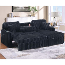 Load image into Gallery viewer, Convertible Sectional Upholstered Sleeper Sofa With Storage Chaise

