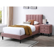 Load image into Gallery viewer, Bed With Channel Tufted Adjustable Headboard
